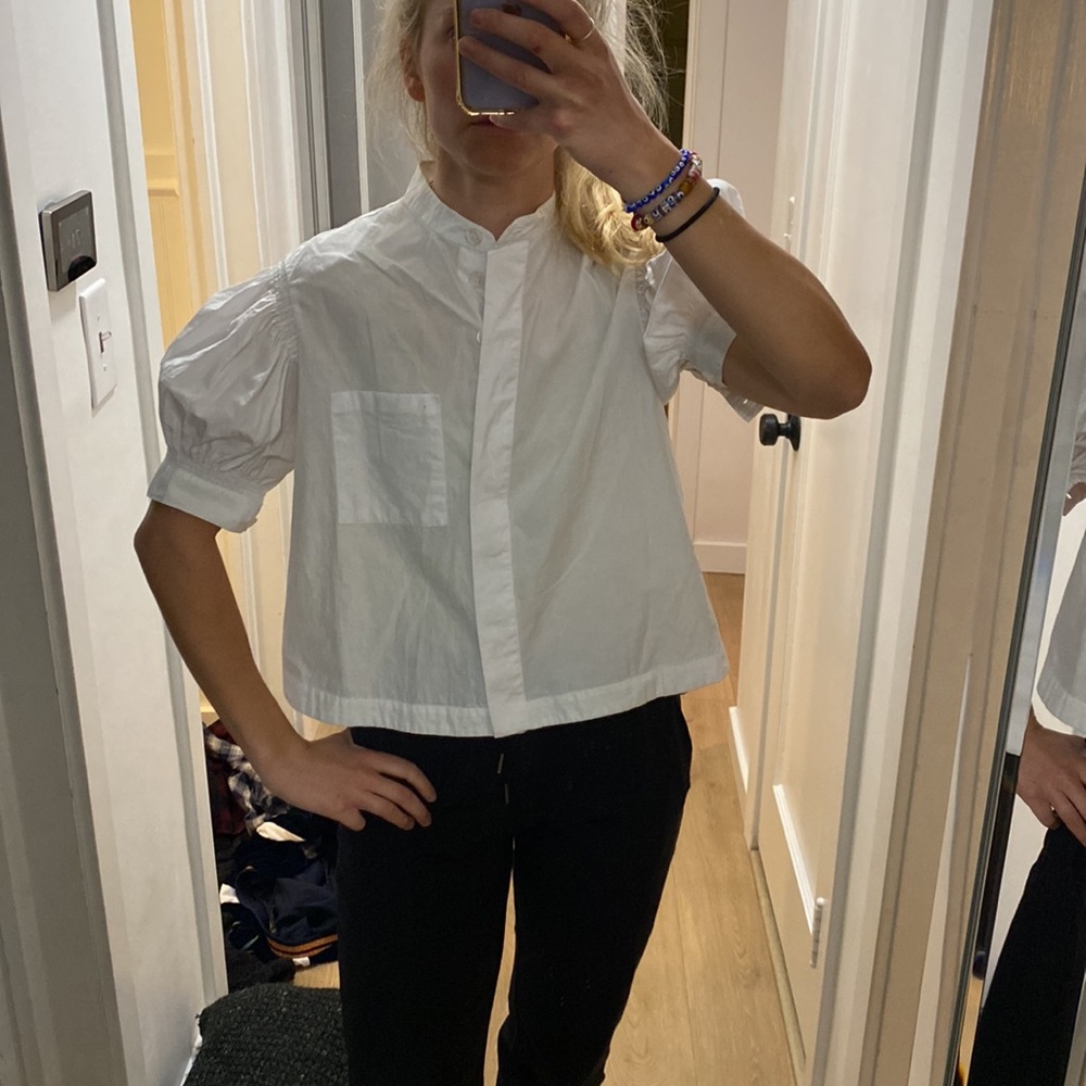 Mango short sleeved blouse